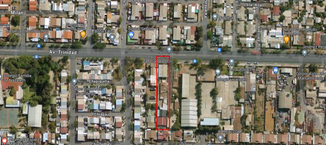 Amplio terreno en una principal Avenida en la Comuna de La Florida